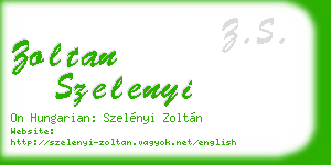 zoltan szelenyi business card